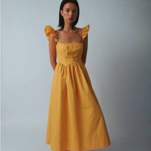 Alina Liu Chai Dress in Yolk
